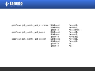 gboolean gdk_events_get_distance (GdkEvent *event1,
GdkEvent *event2,
gdouble *distance);
gboolean gdk_events_get_angle (GdkEvent *event1,
GdkEvent *event2,
gdouble *angle);
gboolean gdk_events_get_center (GdkEvent *event1,
GdkEvent *event2,
gdouble *x,
gdouble *y);
 