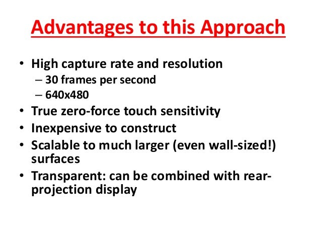 multitouch screens sense