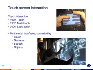 Touch User Interaction Multi-Touch Interaction Overview | PDF