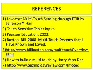 Multi touch technology | PPTX