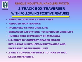Multi track pit traverser vs 2 track Surface Traverser with Slightly ...