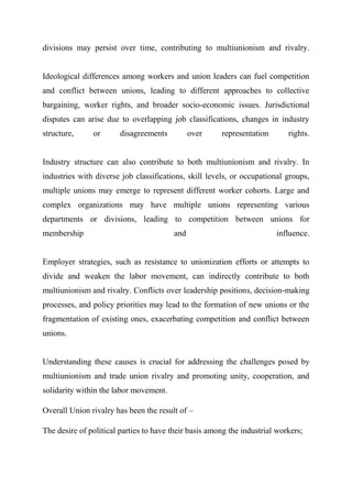MULTIUNIONISM AND TARDE UNION RIVALRY.docx