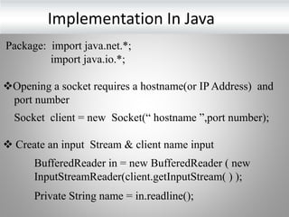 Multiuser chat application using java | PPTX