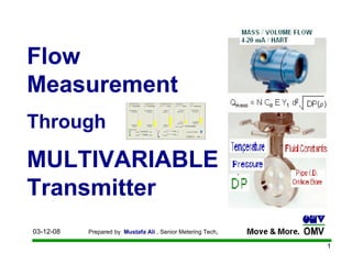 Flow Measurement Through MULTIVARIABLE Transmitter 