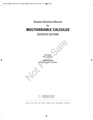 Multi variable solution manual 