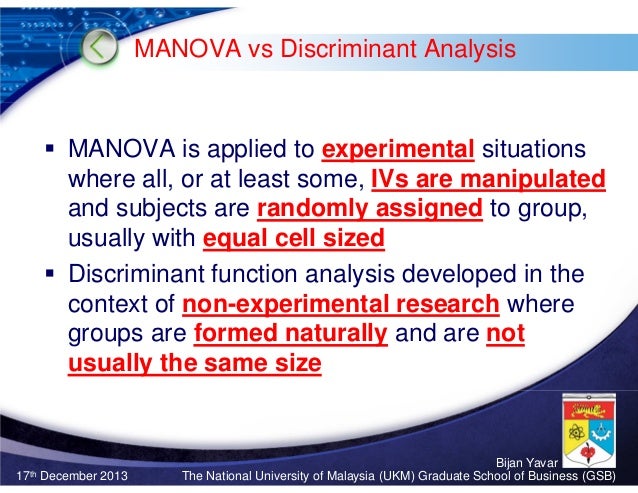 Multivariate Analaysis Of Variance Manova Sharma Chapter 11 Bij