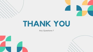 THANK YOU
Any Questions ?
 