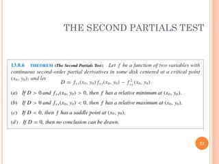 21
THE SECOND PARTIALS TEST
 