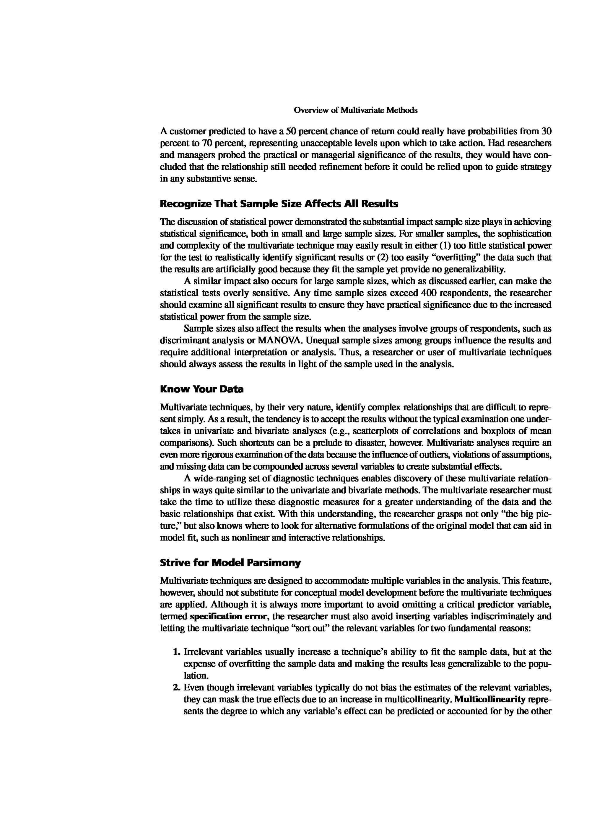 Multivariate Data Analysis