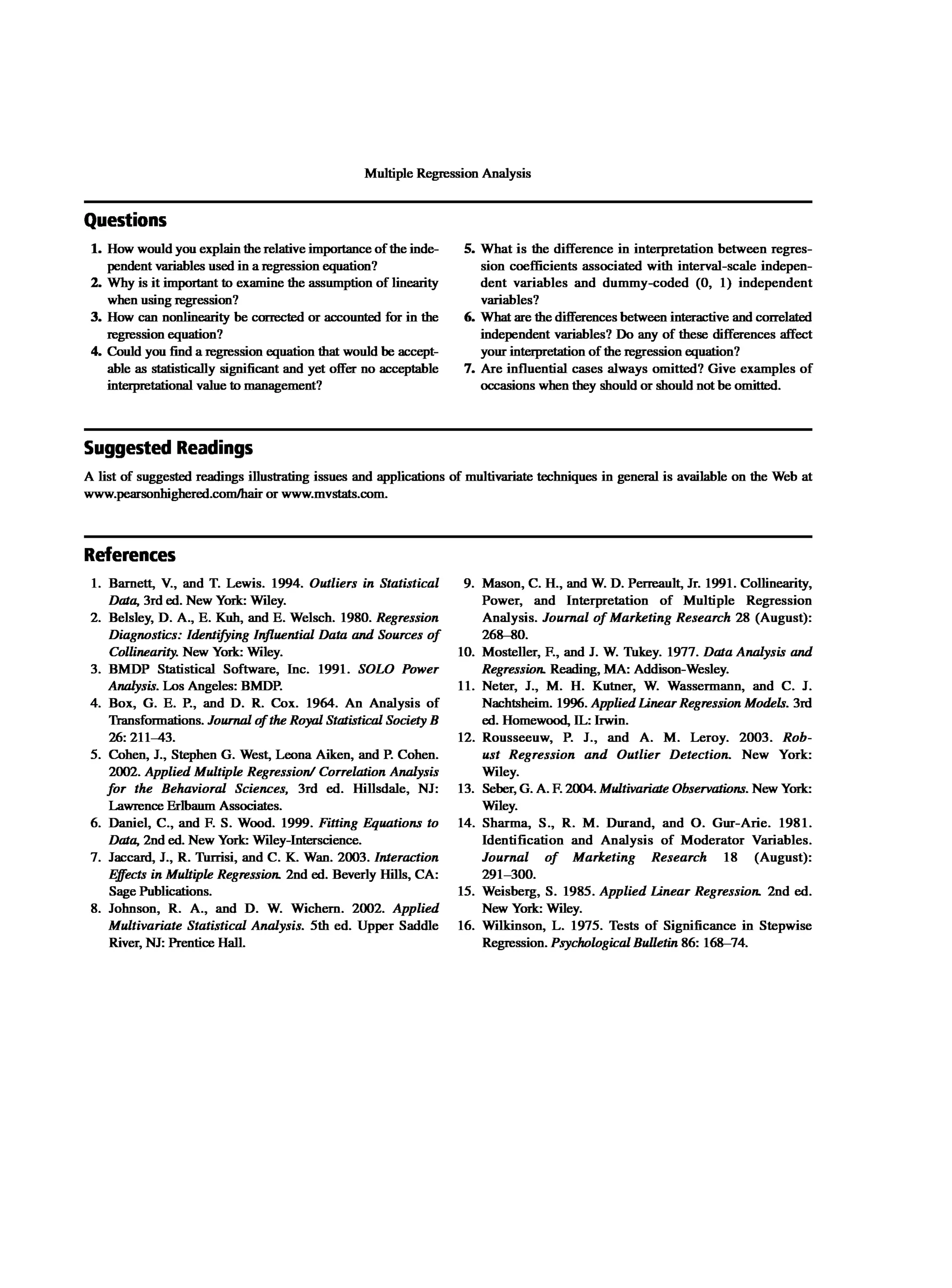 Multivariate Data Analysis