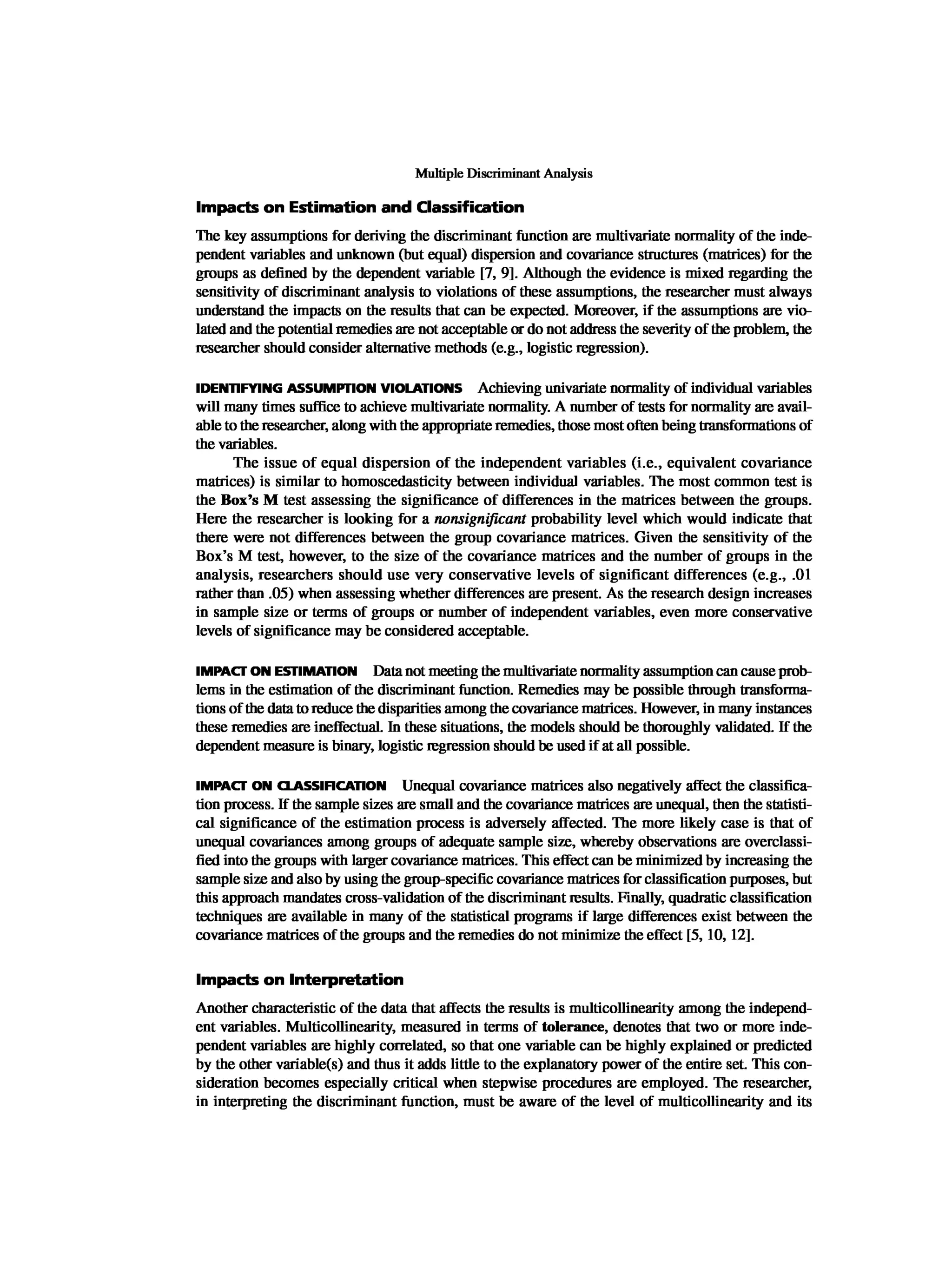 Multivariate Data Analysis