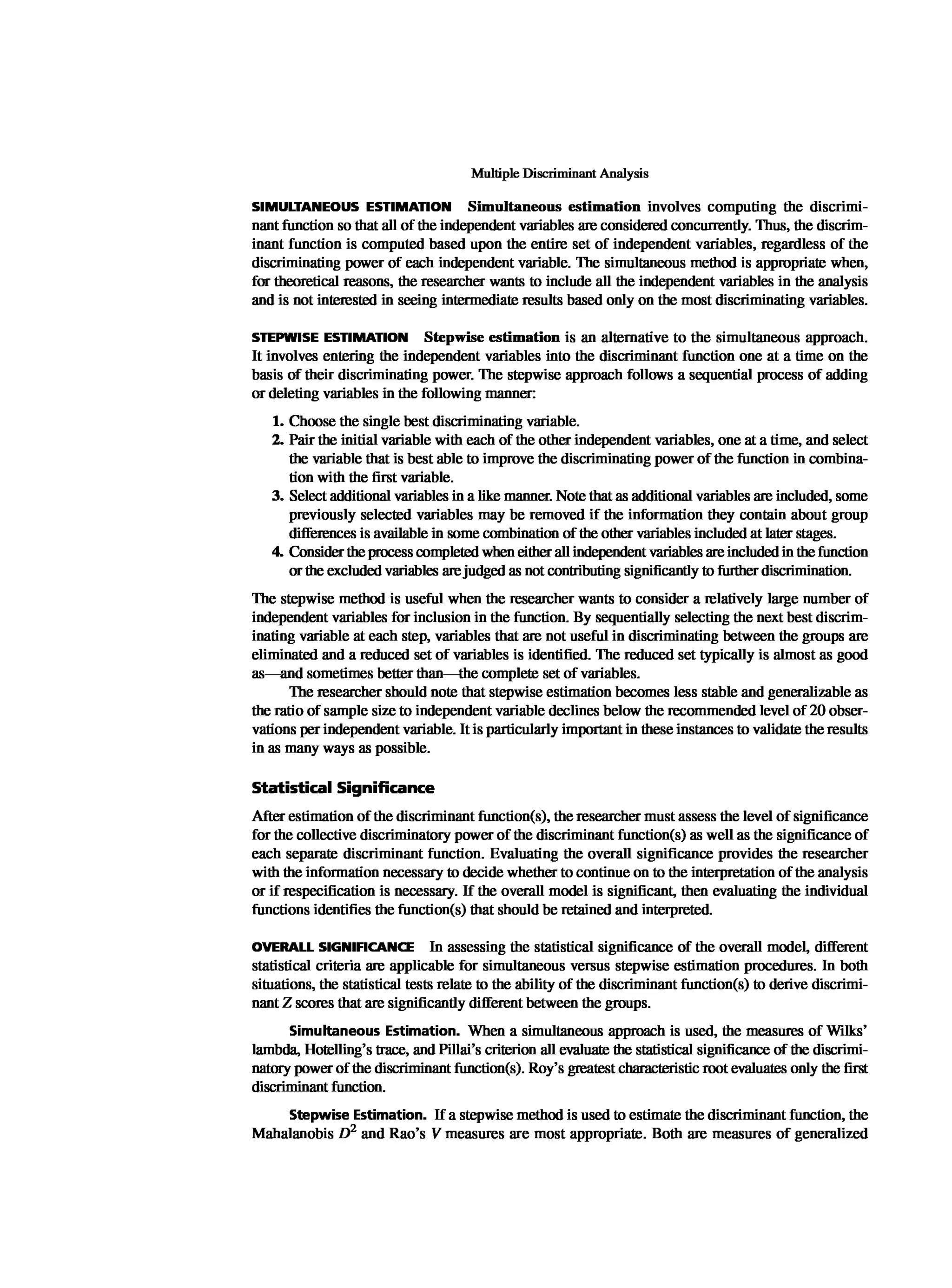 Multivariate Data Analysis