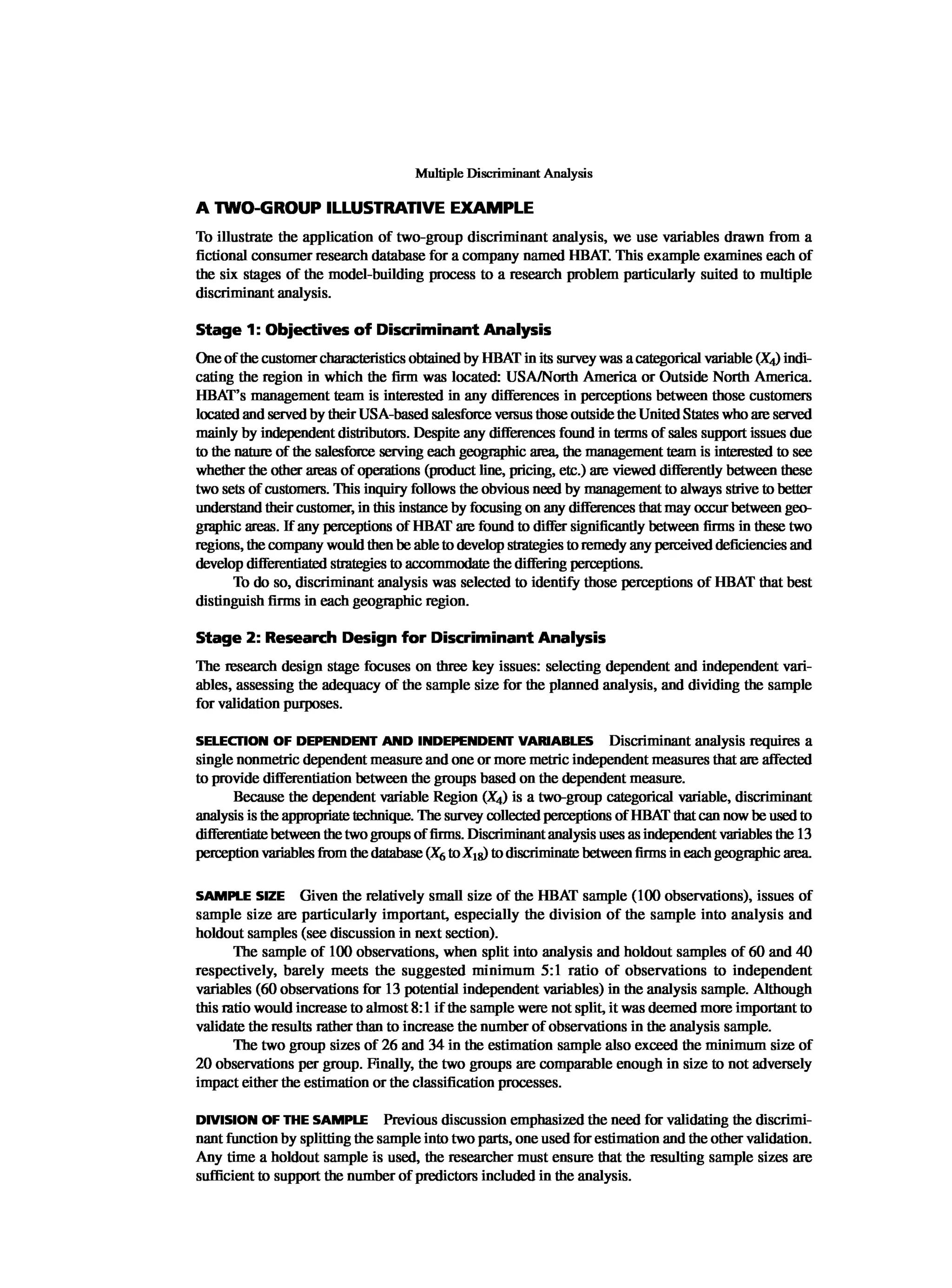 Multivariate Data Analysis