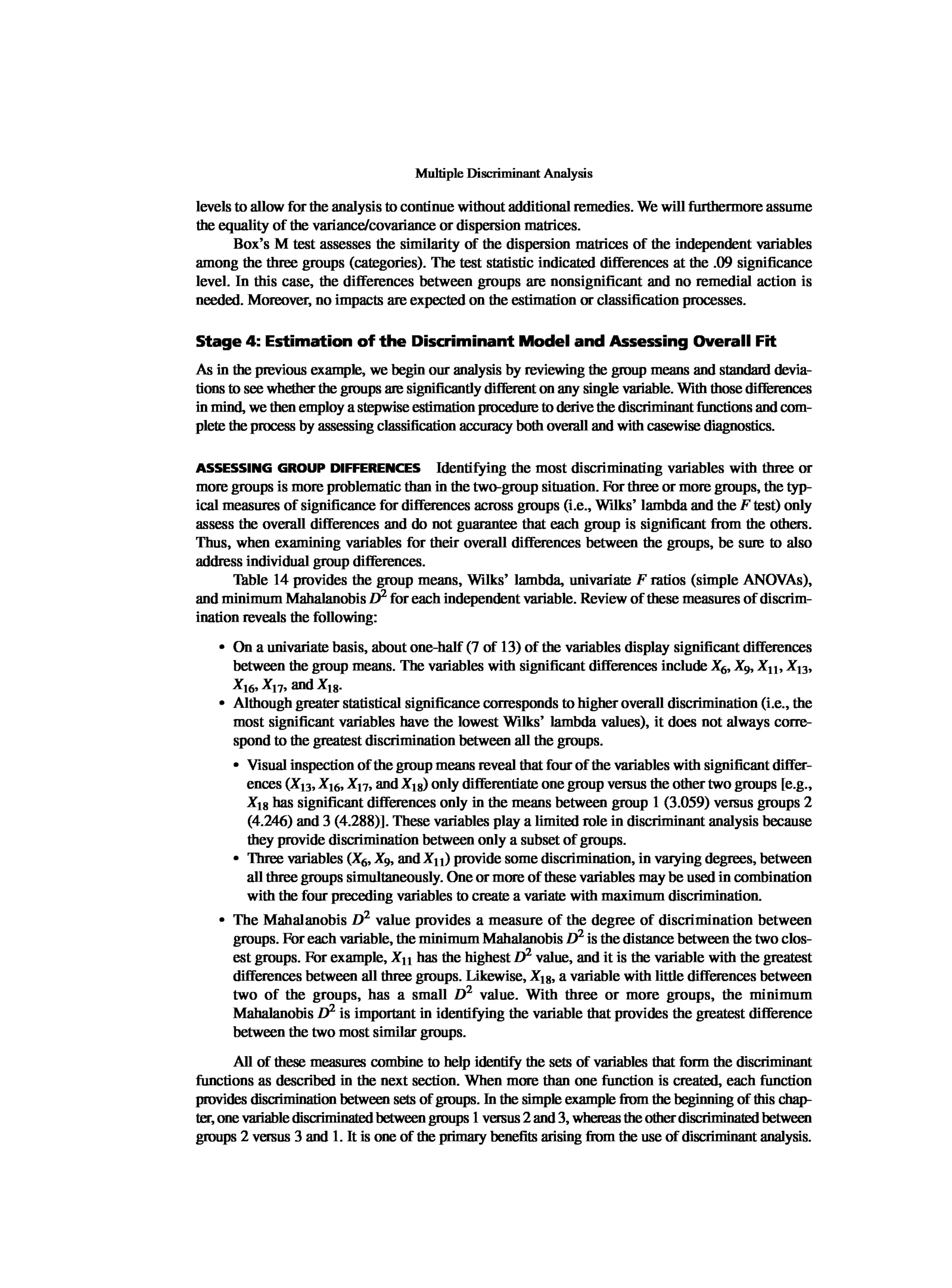 Multivariate Data Analysis