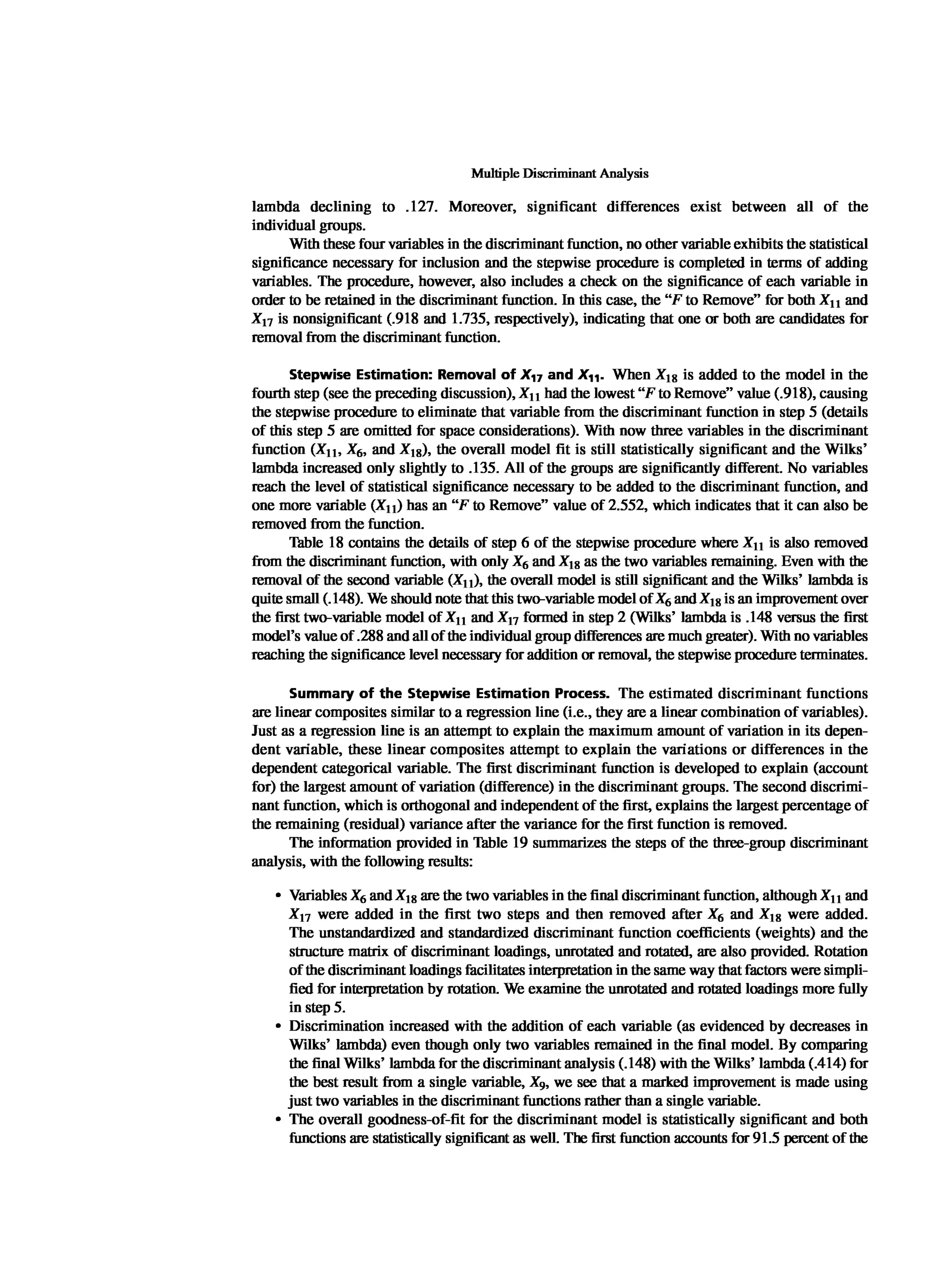 Multivariate Data Analysis