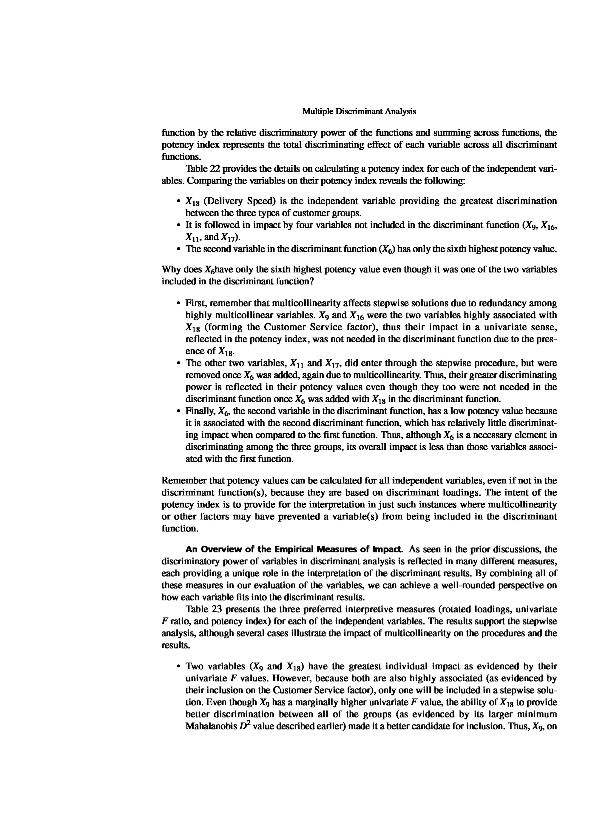 Multivariate Data Analysis