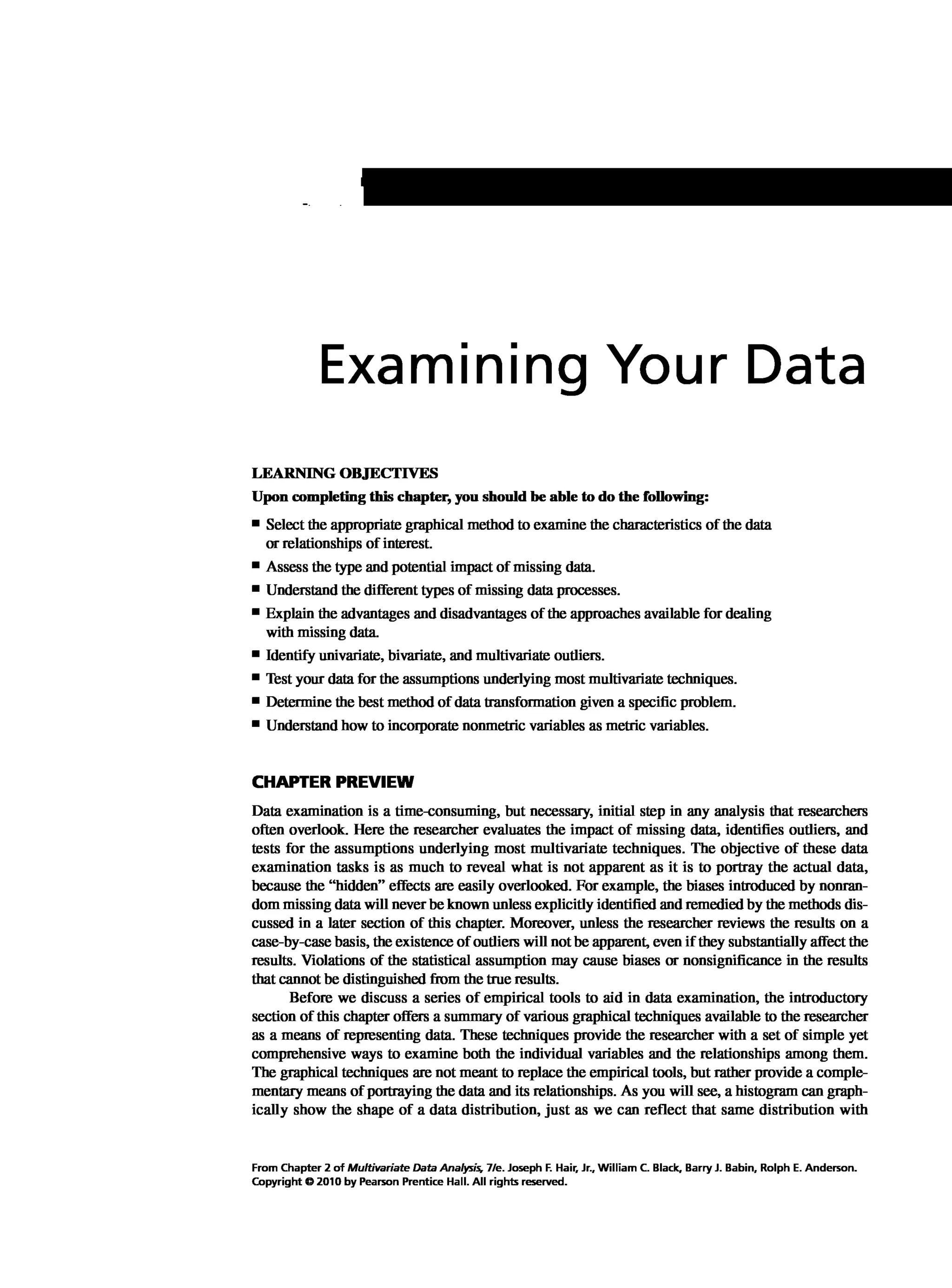 Multivariate Data Analysis