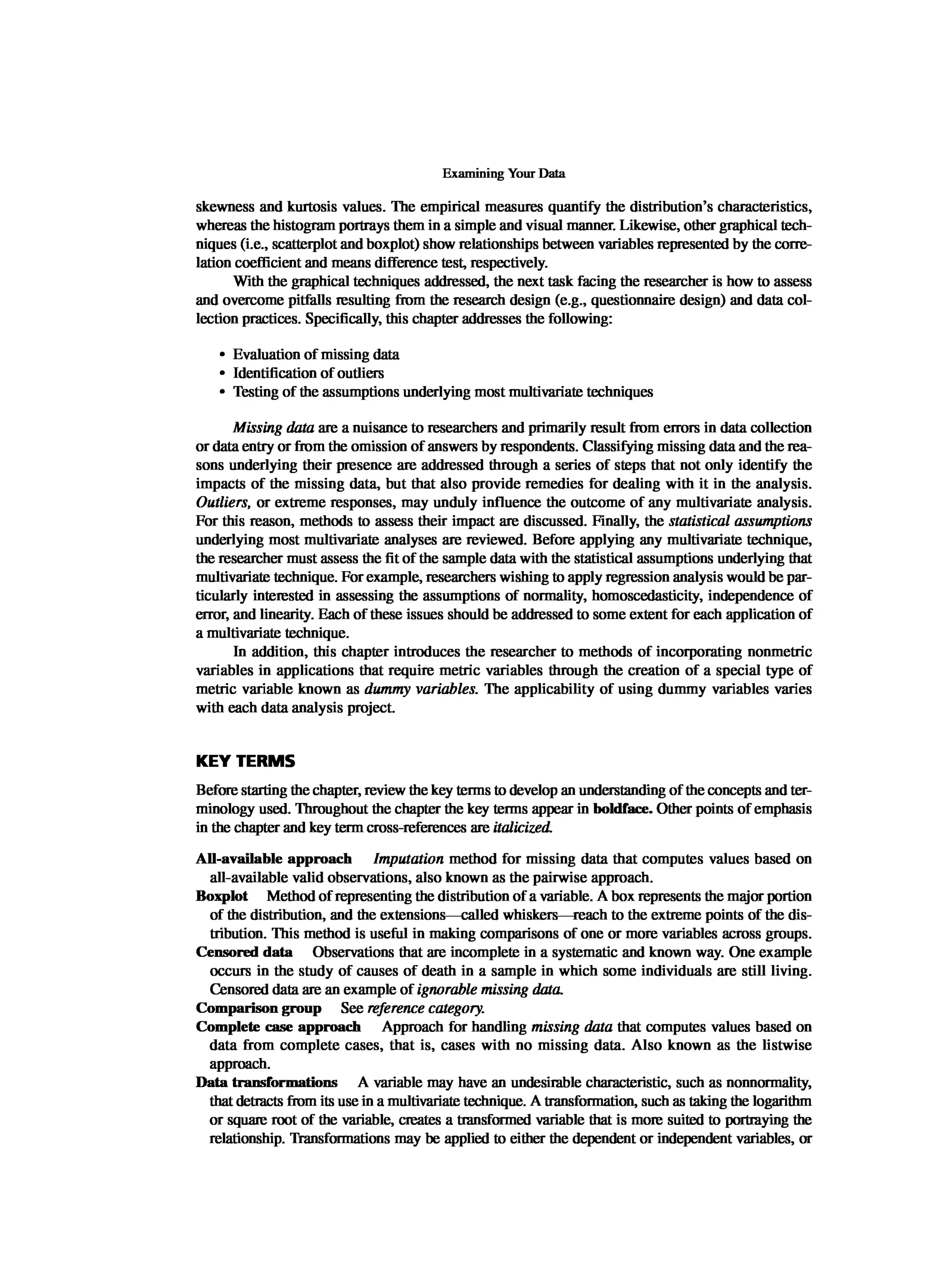 Multivariate Data Analysis