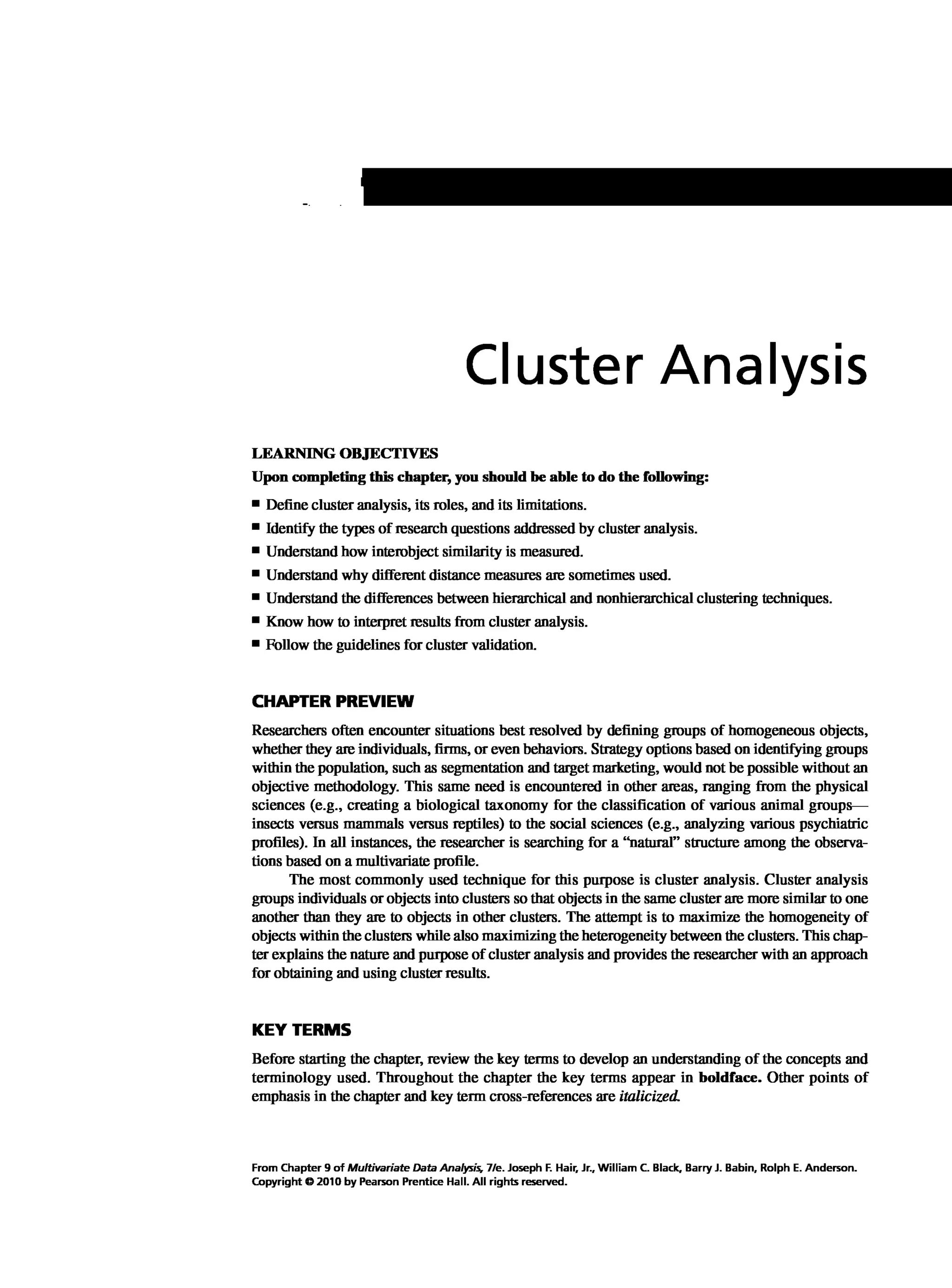 Multivariate Data Analysis