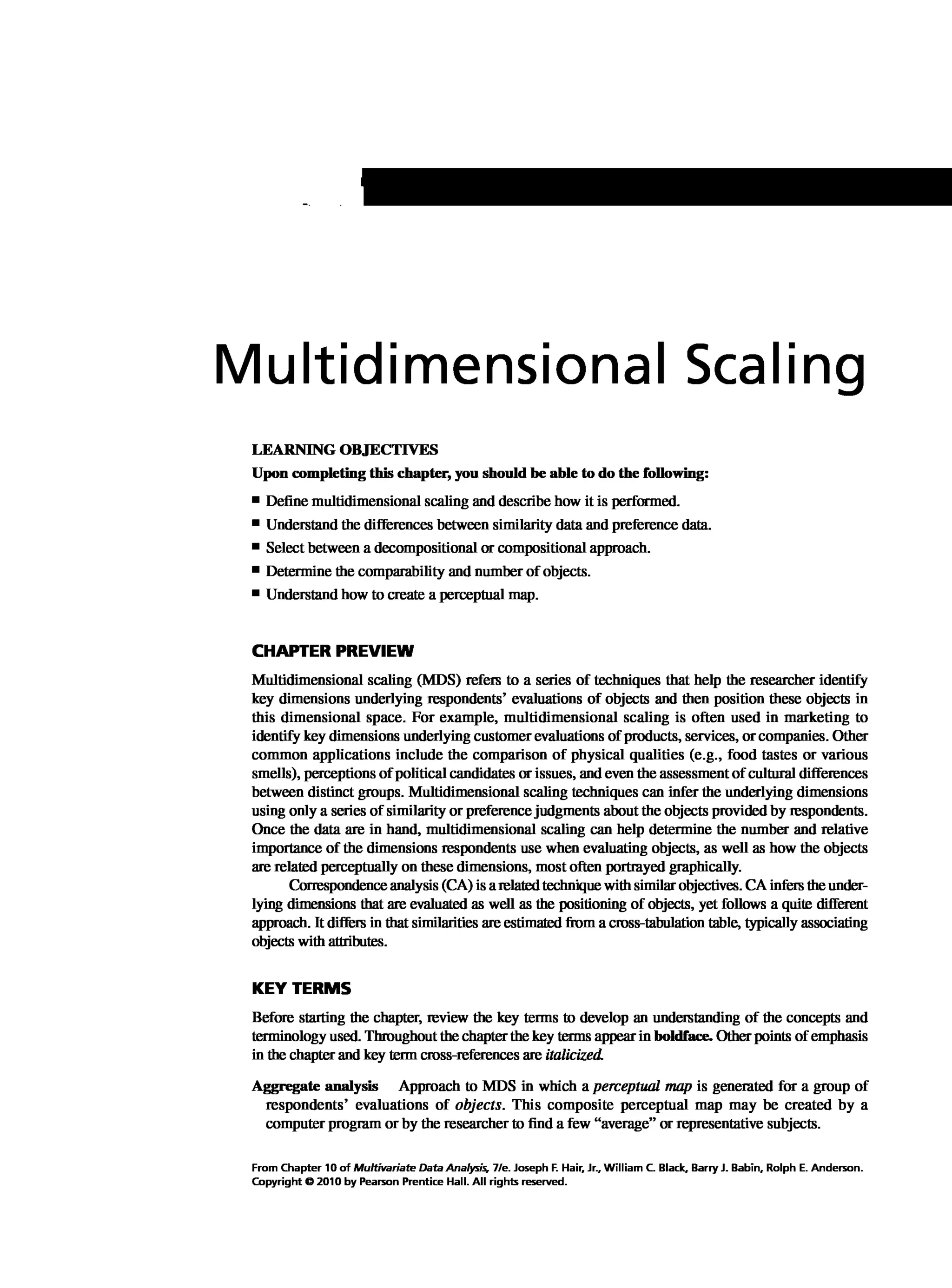 Multivariate Data Analysis