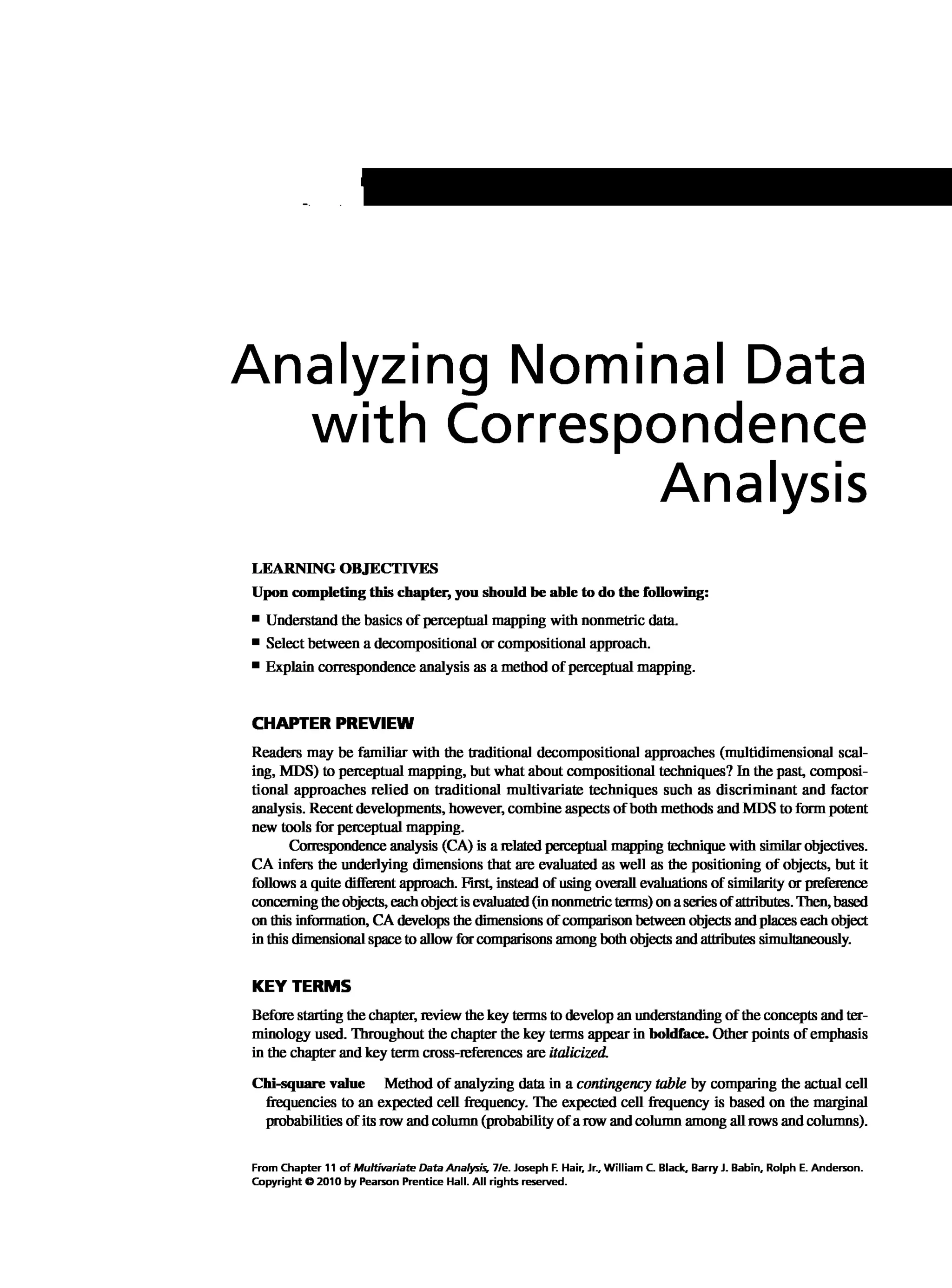 Multivariate Data Analysis