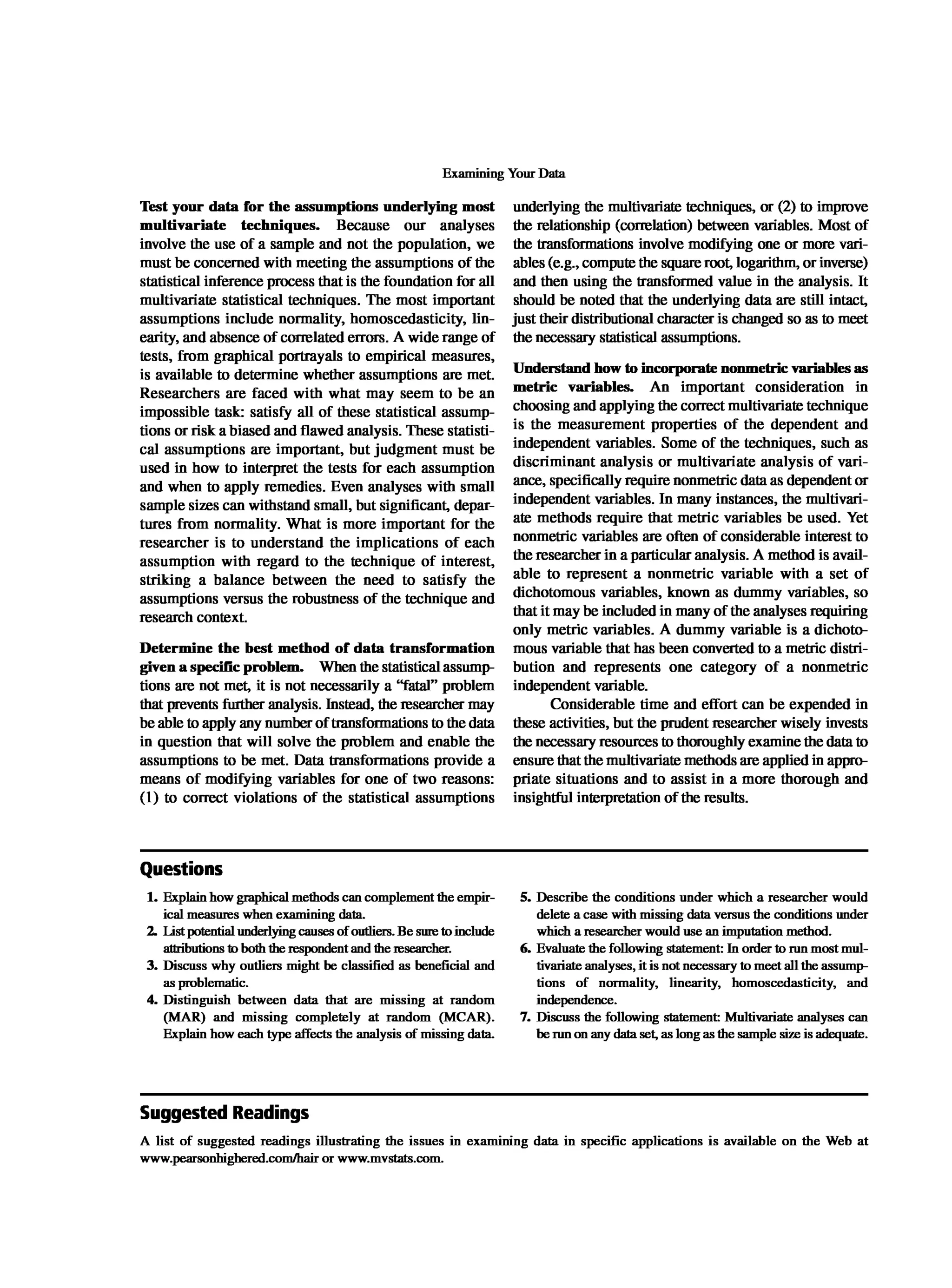 Multivariate Data Analysis