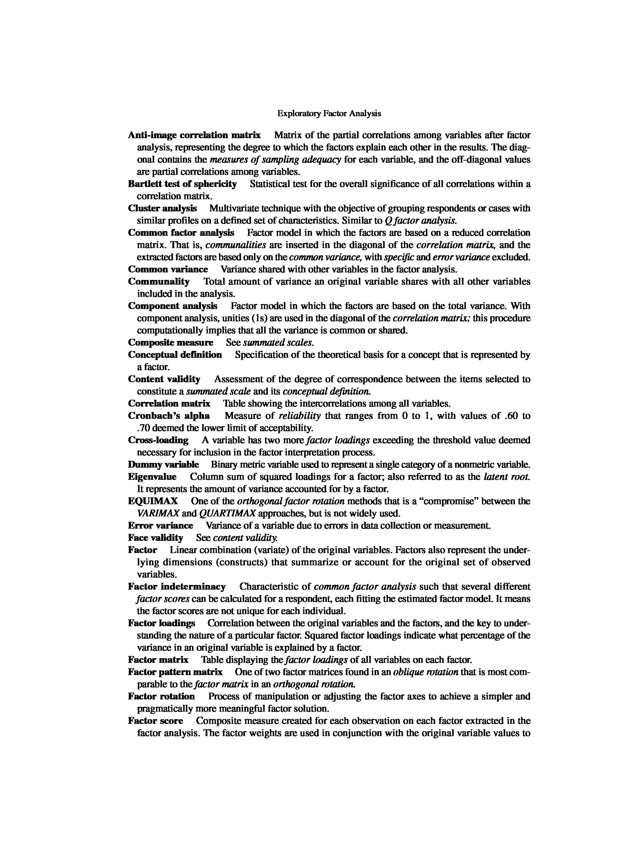 Multivariate Data Analysis