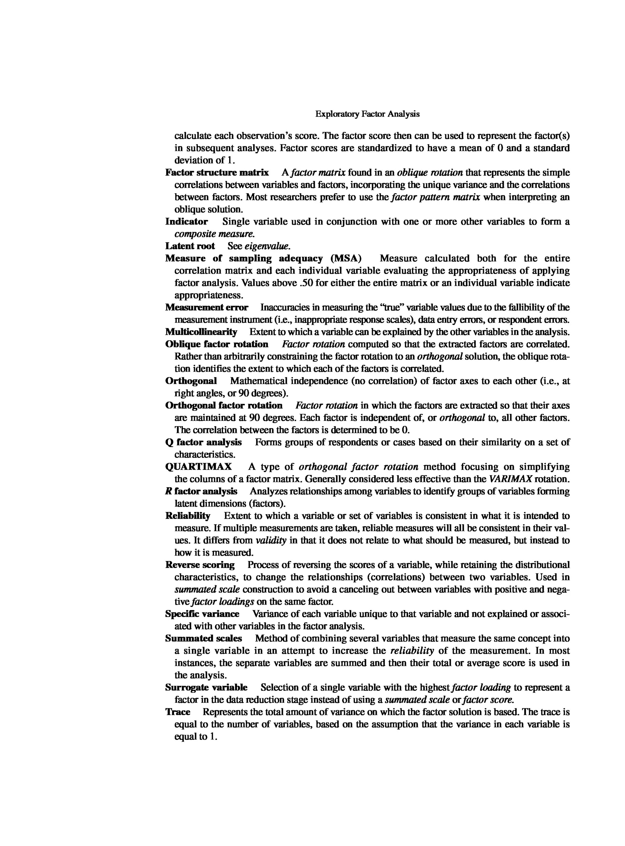 Multivariate Data Analysis