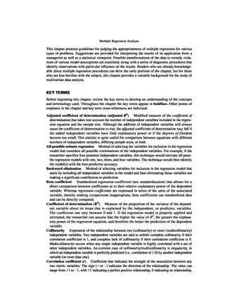 Multivariate Data Analysis