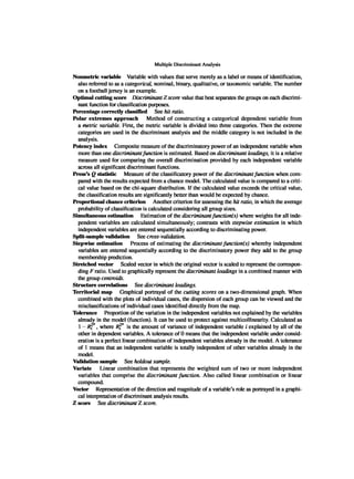 Multivariate Data Analysis