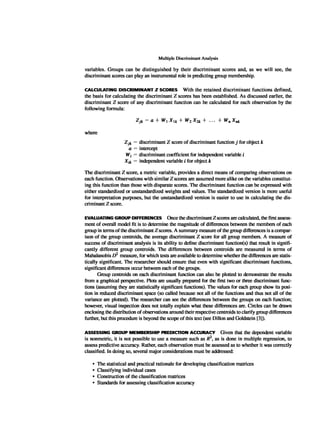 Multivariate Data Analysis