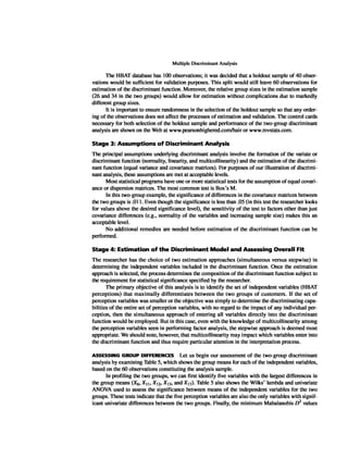 Multivariate Data Analysis