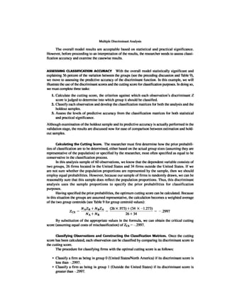 Multivariate Data Analysis