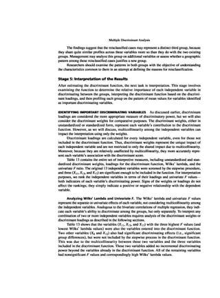 Multivariate Data Analysis