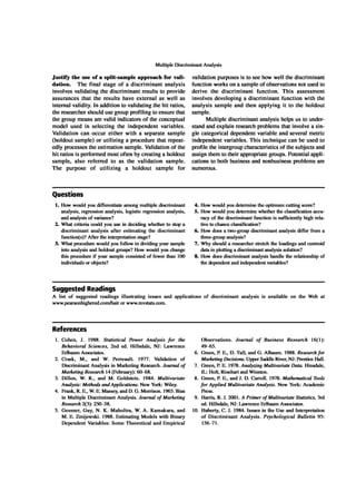 Multivariate Data Analysis