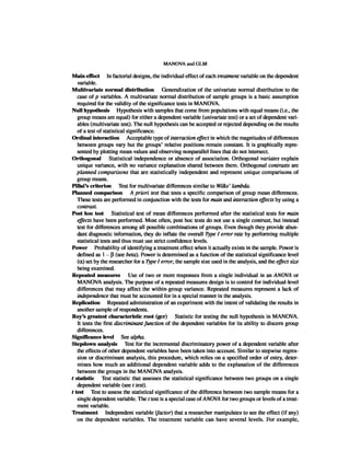 Multivariate Data Analysis