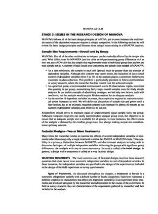 Multivariate Data Analysis