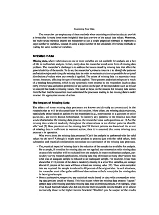 Multivariate Data Analysis