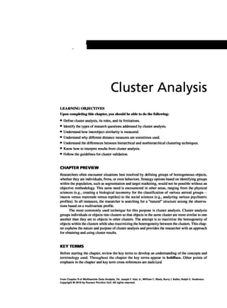 Multivariate Data Analysis