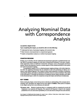 Multivariate Data Analysis