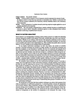 Multivariate Data Analysis