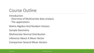 Multivariate data analysis | PPTX