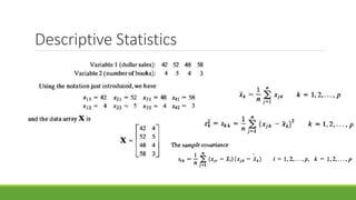 Multivariate data analysis | PPTX