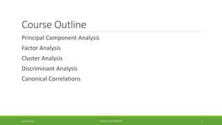 Multivariate data analysis | PPTX