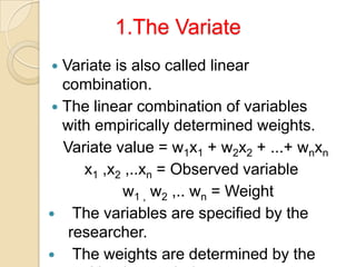 Variable Combination Multivariate | PPTX