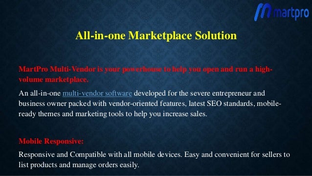 Multi vendor e commerce platform | PPTX