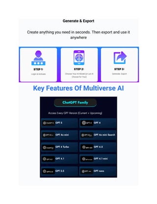 Multiverse AI Review 2025: Access All TOP AI Model-Versions! | PDF