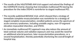 Timing of Complete Revascularisation in patient with MI | PPTX