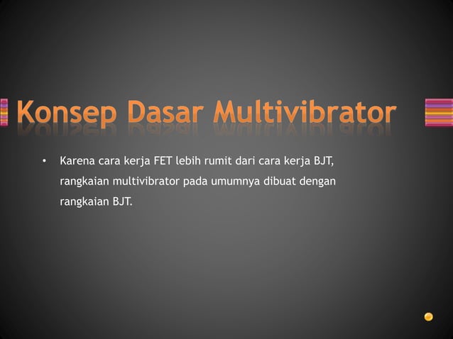 Multivibrator Bistabil | PPTX