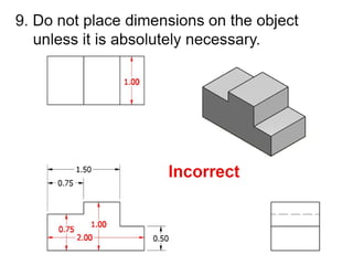Multi view dimensioning rules   notes